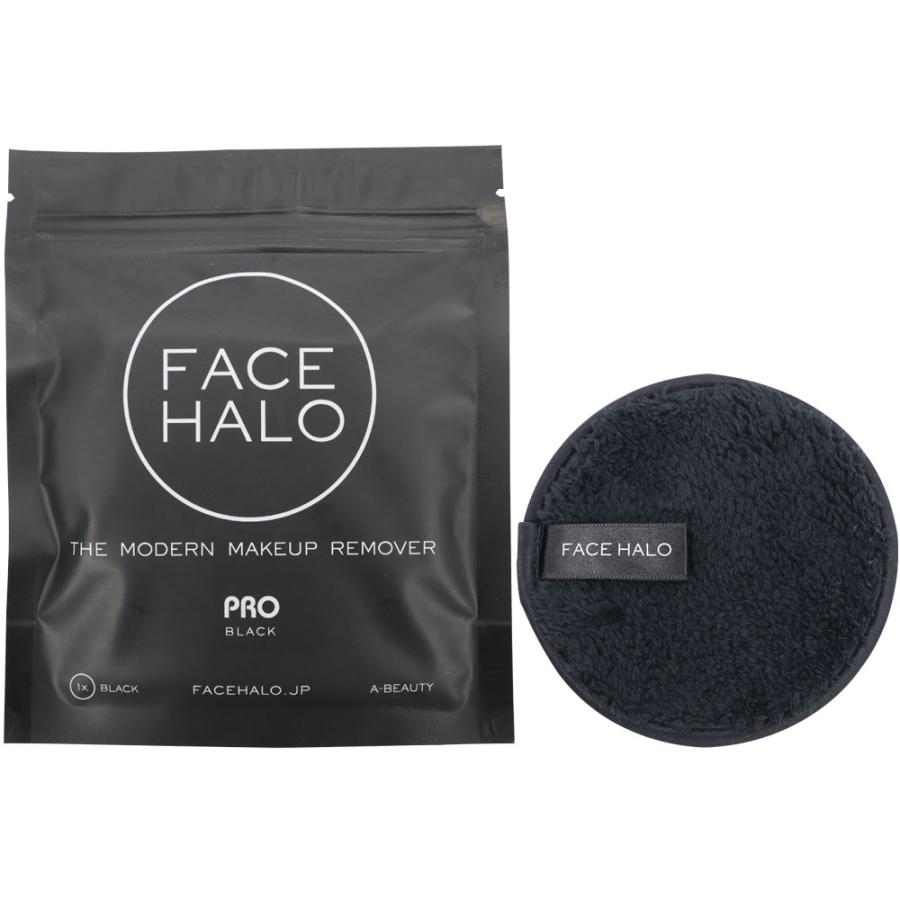 FACE HALO フェイスハロー クレンジングパッド プロ BLACK ブラック メイク落とし 洗顔 毛穴 黒ずみ 角質 汚れ 低刺激 サスティナブル facehalo001 プロ用
