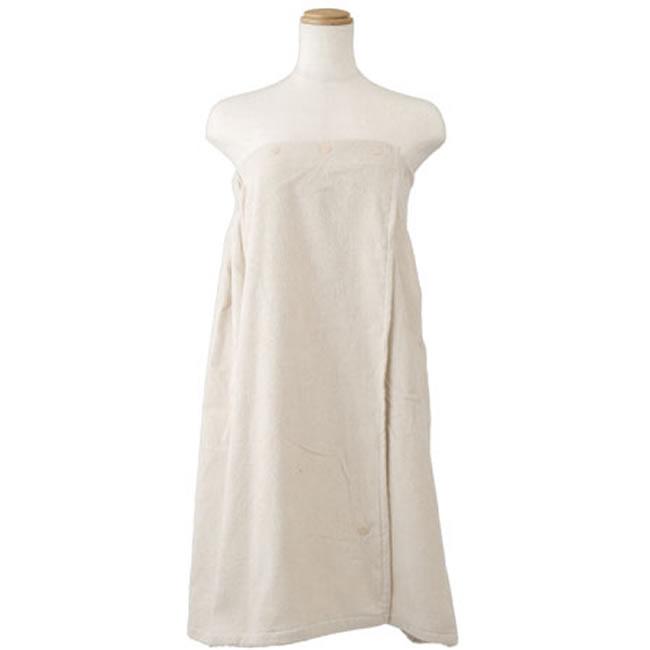 高級パイル地 エステガウン 前開きタイプ （ベージュ） サイズフリー | ブランド登録なし