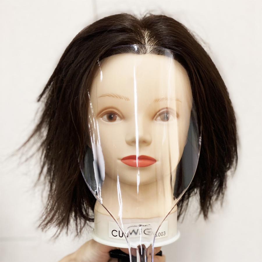 アイビル フェイスガード スプレー面 フェイスシールド 透明 軽い 持ちやすい 水洗い 可能 ヘアスプレー フェイスカバー 美容室 美容院 サロン用 飛沫防止 | AIVIL | 01