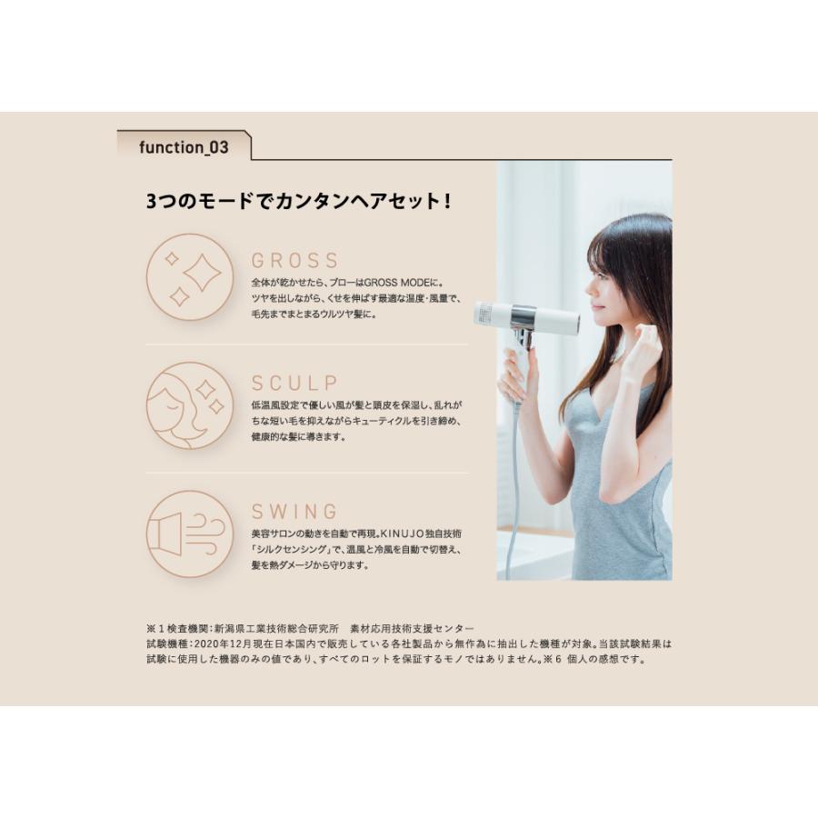 KINUJO ヘアドライヤー 絹女 きぬじょ 大風量 速乾 マイナス KINUJO ヘアドライヤー 絹女 きぬじょ 大風量 速乾 マイナス