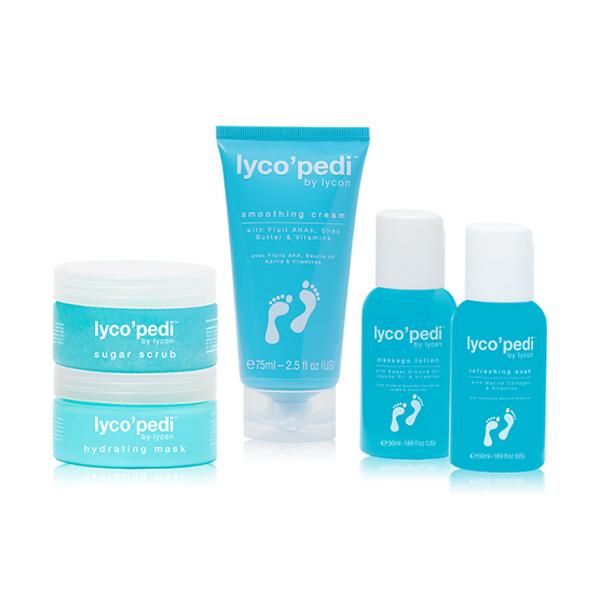 フットケア 5点セット リラクゼーション ライコン Lycon lyco pedi ライコペディ ミニキット 角質除去 保湿 足用 エステサロン ホームケア プレゼント | ブランド登録なし