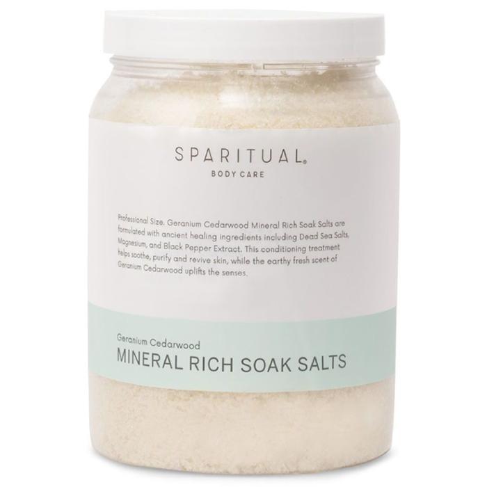 SPARITUAL スパリチュアル ゼラニウムシダーウッド ミネラルリッチソークソルト / 1892mL | 滝川