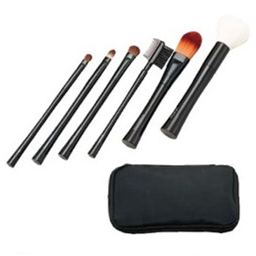 西村製作所 メイクブラシDX 6本セットメイクブラシセット ポーチ ケース 持ち運び 携帯 コンパクト プロ用 おすすめ 人気 | 西村製作所