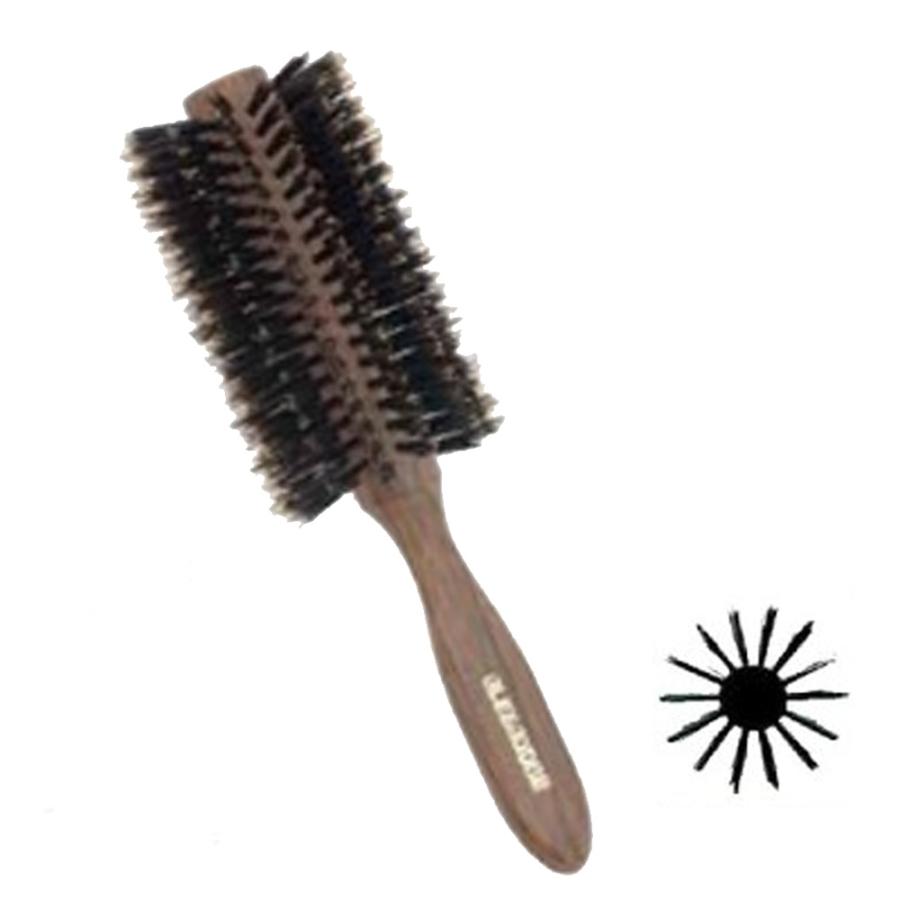 [ ヘアブラシ 猪毛 ] 大阪ブラシ アレキ猪毛ロールブラシ 大 ブロー ボリューム 髪 天然木 美容室 美容師 サロン仕様 | 