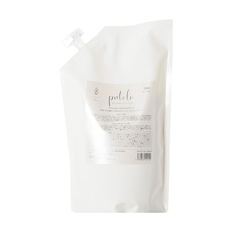 プテロ AR ヘア＆スカルプパック 1000g 詰替え用 トリートメント  毛髪 頭皮用 ヒアルロン酸 保湿 ふんわり 乾燥 スキャルプ サロン専売品 putelo | putelo