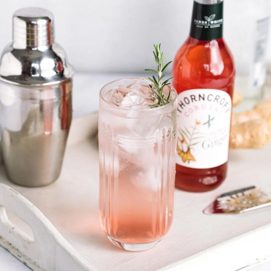 ソーンクロフト ハーブコーディアル ピンクジンジャー 330mL  シロップ 希釈 濃縮 オーガニック ドリンク ハーブ飲料 ハーブドリンク ハーブティー | ブランド登録なし | 01