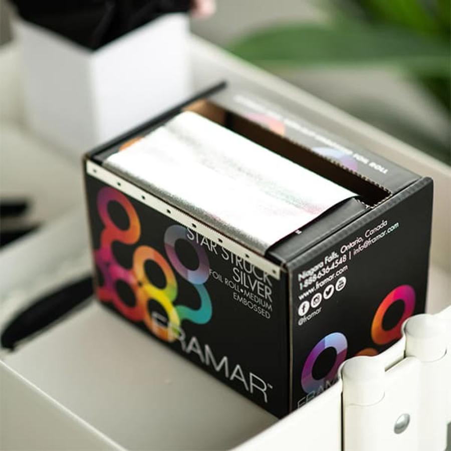 フラマー エンボスロール スタースタックシルバー R-EMB-MSIL ホイル ヘアカラー サロン業務用 サロンツール 美容院 理容室 美容師 FRAMAR | トリコ インダストリーズ | 01