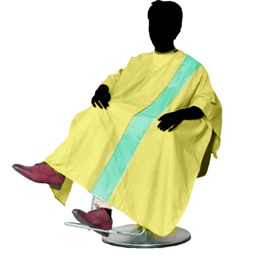 ワコウ シワシワルック ツートン刈布 パステルライン 面ファスナー ヒモ 5508 全10種類・5色 防水加工 ヘアカット クロス 撥水 帯電防止 業務用 美容室 理髪店 | ブランド登録なし | 13