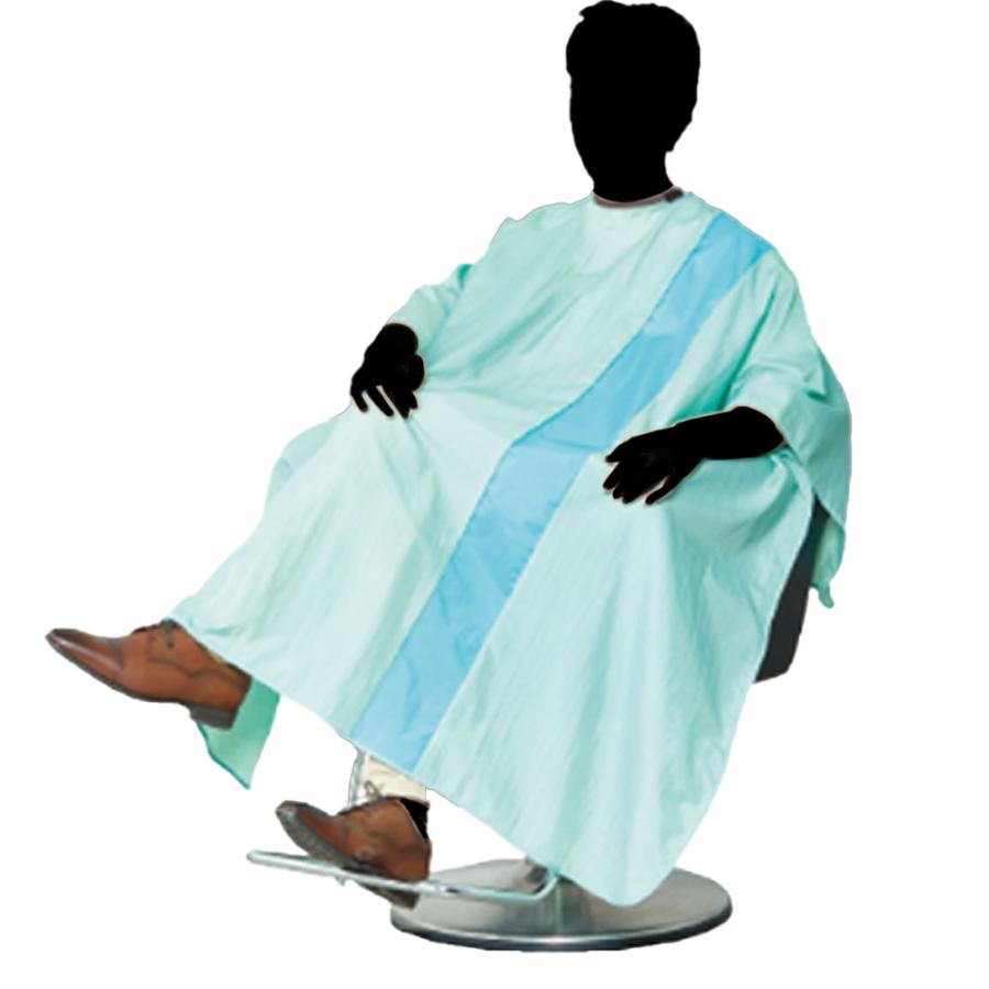 ワコウ シワシワルック ツートン刈布 パステルライン 面ファスナー ヒモ 5508 全10種類・5色 防水加工 ヘアカット クロス 撥水 帯電防止 業務用 美容室 理髪店 | ブランド登録なし | 16