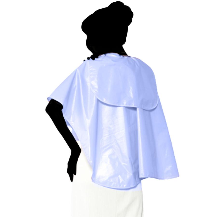 ワコウ ピタットケープドロッパー付 3795W 全4色 防水加工 クロス シャンプー ヘアダイ ヘアカラー 業務用 美容室 理髪店 | ブランド登録なし | 05