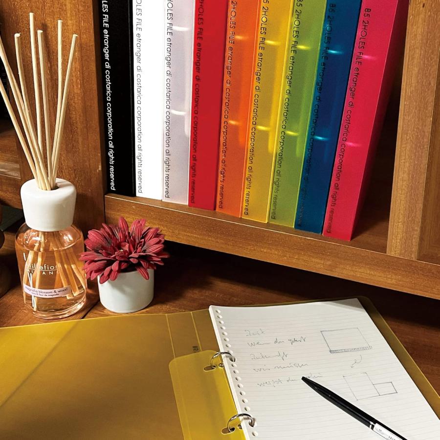 エトランジェ・ディ・コスタリカ リングファイル B5 2穴 10mm厚 透明PP