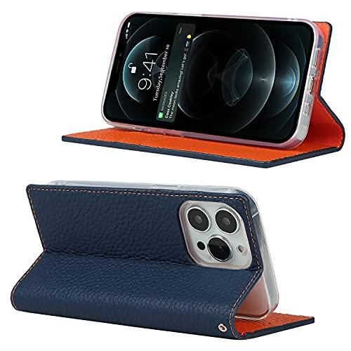 Aikutaysa iPhone 12 Pro Max 用 ケース 手帳型 カバー 牛革 アイフォン12 プロ マックス ケース 財布型 本革