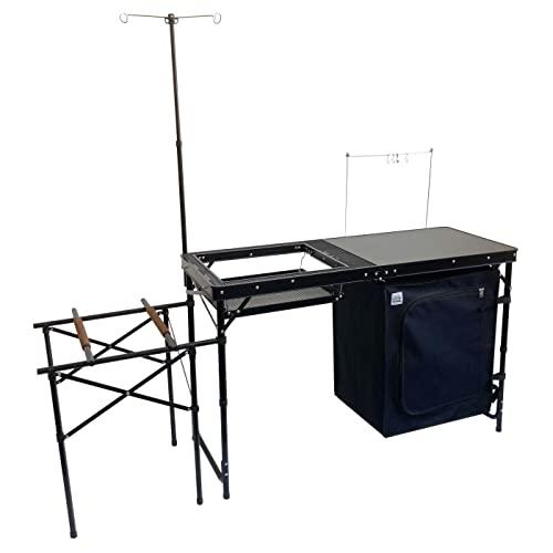 8tail アウトドア キャンプ テーブル 折りたたみテーブル 軽量 アルミ 耐熱メッシュ＆MDF天板テーブル 120*50cm ワ? アウトドア キャンプ