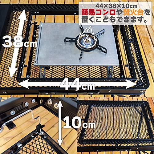 8tail アウトドア キャンプ テーブル 折りたたみテーブル 軽量 アルミ 耐熱メッシュ＆MDF天板テーブル 120*50cm ワ? アウトドア キャンプ