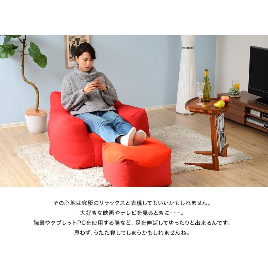ビーズクッション おしゃれ スツール 1人掛け 椅子 シングルソファ 座椅子 カバーリング チェア ソファ― 日本製｜netshop-edgyy｜05