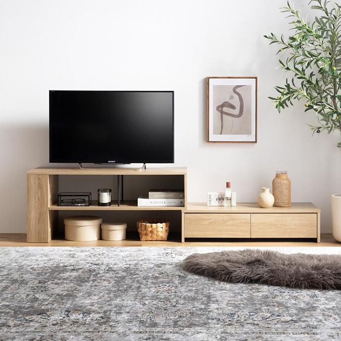テレビ台 伸縮 テレビボード 収納チェスト ロータイプ 棚付き ライト付き Amazon｜LOWYA ロウヤ テレビ台 伸縮テレビ台 テレビボード ローボード