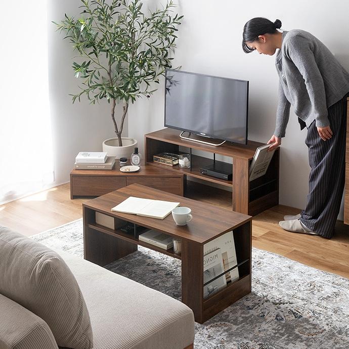 テレビ台 ローボード 伸縮 おしゃれ テレビラック 収納付き 90 163