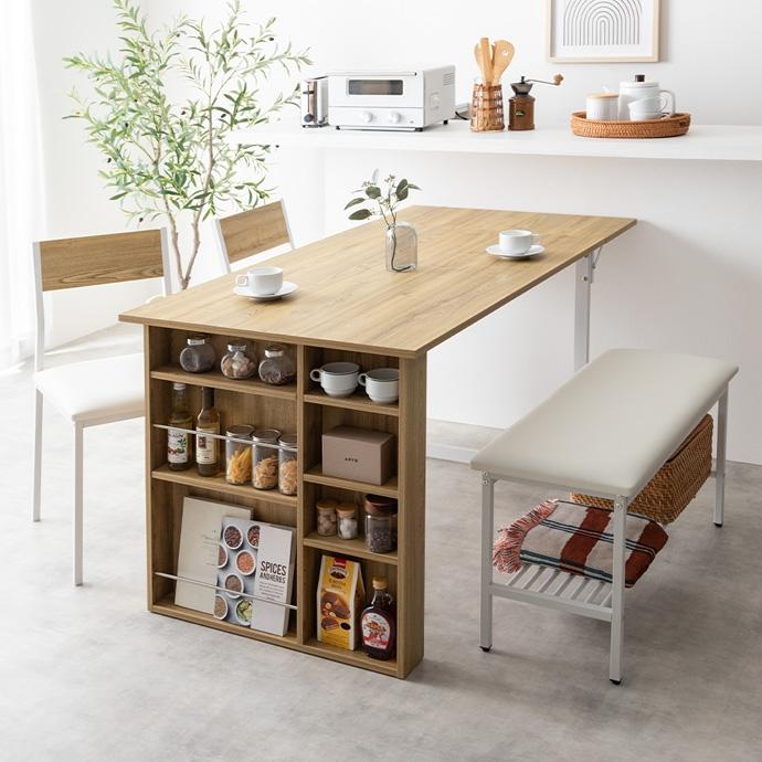 ダイニングテーブルセット 伸縮 4人 北欧 モダン おしゃれ【オーク】 ダイニングテーブルセット 伸縮 4人 北欧 モダン おしゃれ