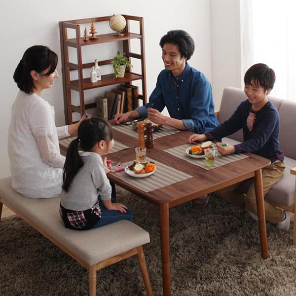 こたつテーブル ハイタイプ 長方形 135×80 おしゃれ 4段階 高さ調節可