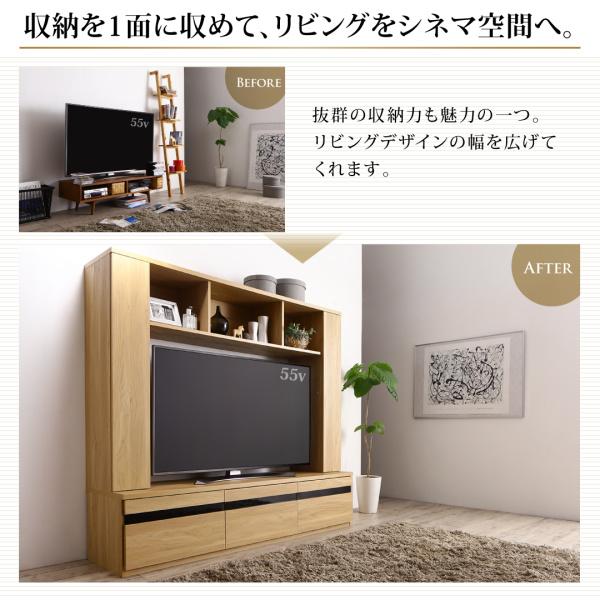 テレビボード ハイタイプ おしゃれ テレビ台 収納 180 タイトル tv台
