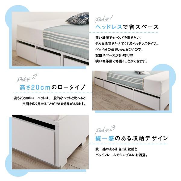 Menoce セミダブルベッドフレーム 引き出し付き セミダブルベッド セミダブルベット フレーム単品 ベッドフレーム 収納