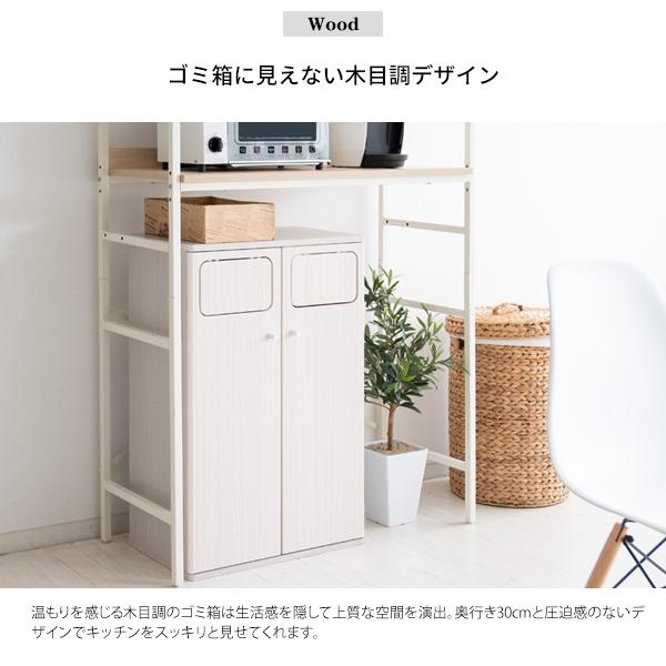 宮武製作所 ダストボックス 2分別 カウンター おしゃれ ごみ箱 分別 幅