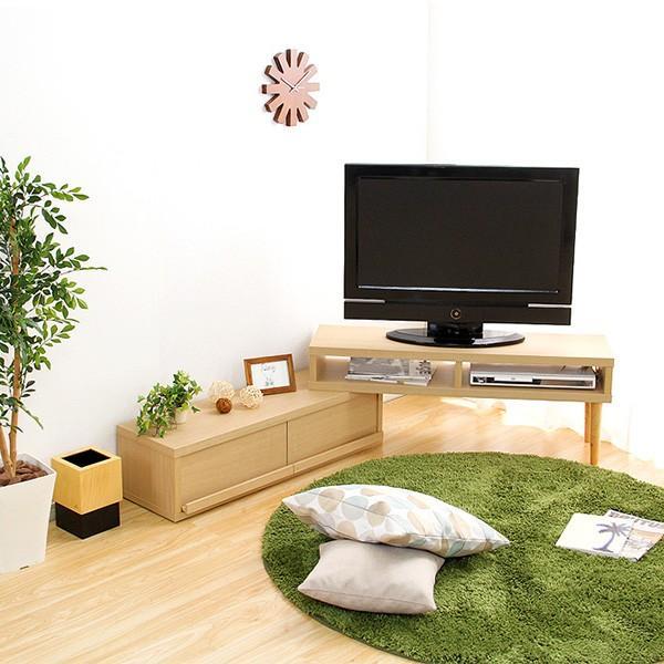 ホームテイスト（HOME taste） テレビ台 伸縮式 コーナー 完成品