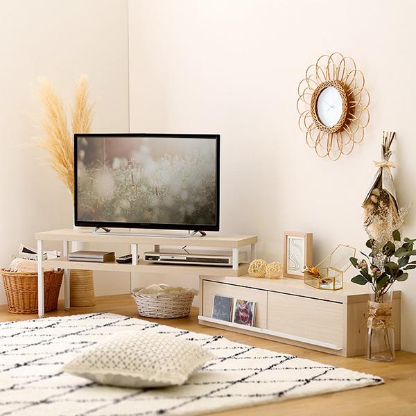テレビ台 完成品 ローボード 北欧 おしゃれ テレビボード 収納 伸縮