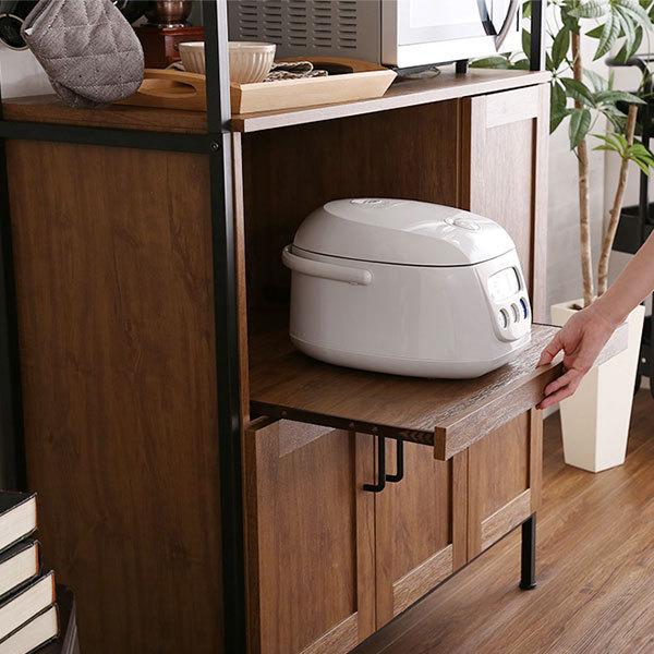 ホームテイスト 食器棚 収納 おしゃれ スリム 幅93 レンジ台 ホームテイスト 食器棚 収納 おしゃれ スリム 幅93 レンジ台