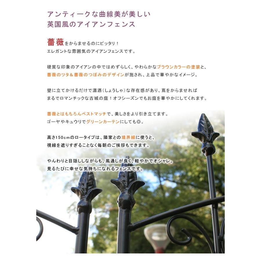ガーデンフェンス アイアン おしゃれ DIY 簡易組立 アイアン 