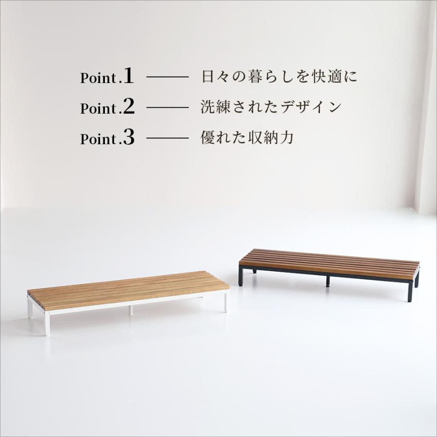 ICHIBA（市場） 玄関踏台 木製 90cm おしゃれ 低め ステップ台 玄関