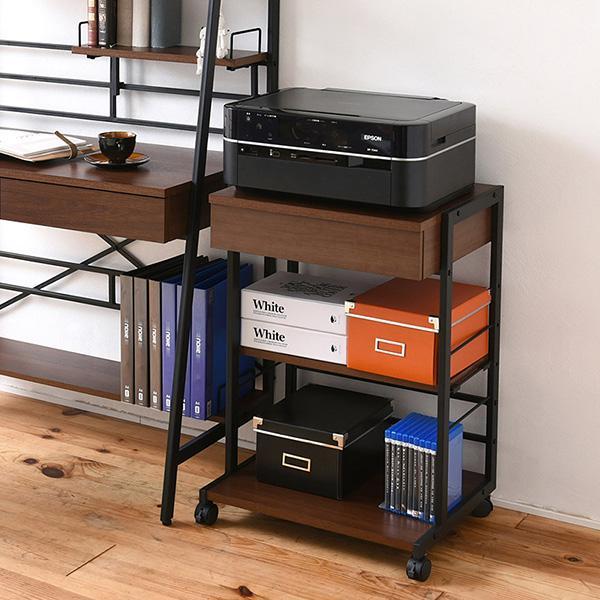 在庫限り プリンター置き台 サイドテーブル パソコン 複合機ラック デスク用ワゴン デスクチェスト キャスター付きワゴン Kks 0012 全国組立設置無料 Homescience10 Ac In