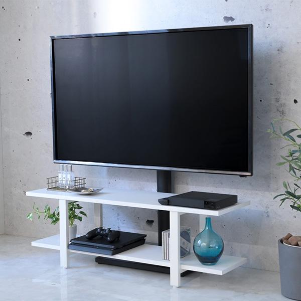 テレビ台 壁掛け風 壁寄せ テレビスタンド 収納付き ラックセット 幅