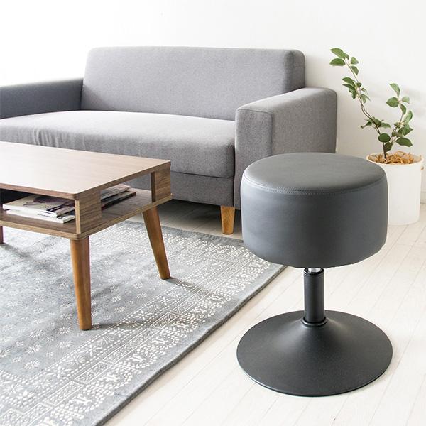 スツール 椅子 おしゃれ 丸 昇降 360度回転 玄関椅子 玄関スツール ダイニングチェア デスクチェア ミニテーブル サイドテーブル Knc K101 インテリア家具のエッジーノイエ 通販 Yahoo ショッピング