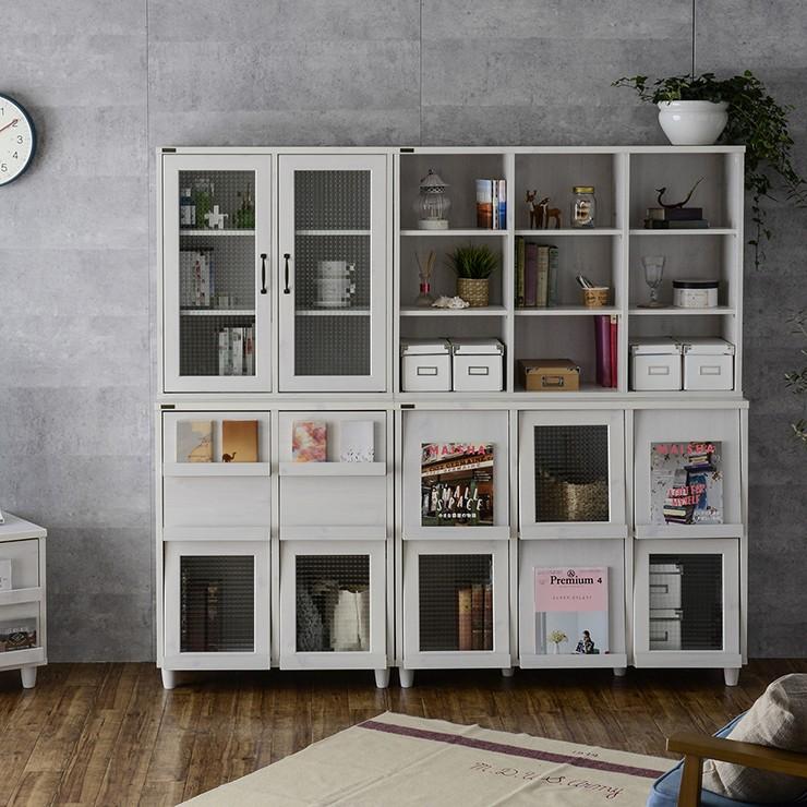 4FUL（フォーフル） オープンラック 白 木製 3段 幅120 奥行30cm