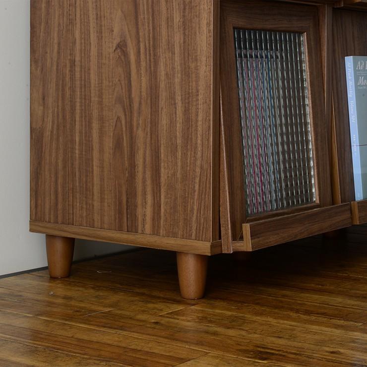 4FUL（フォーフル） ディスプレイラック 2段 木製 ガラス 卓上 NEFLAS