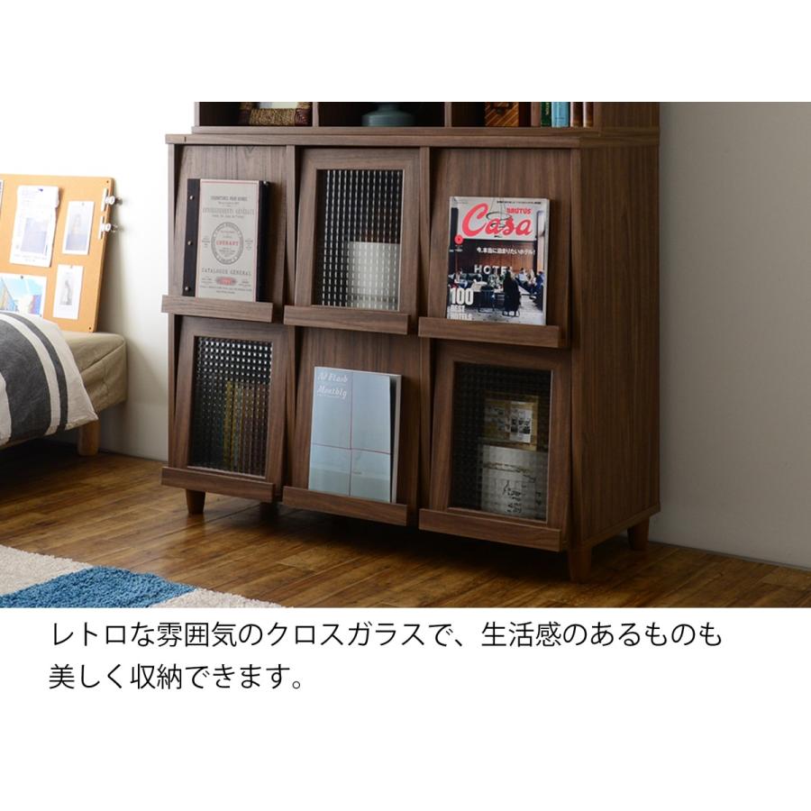 4FUL（フォーフル） ディスプレイラック 2段 木製 ガラス 卓上 NEFLAS