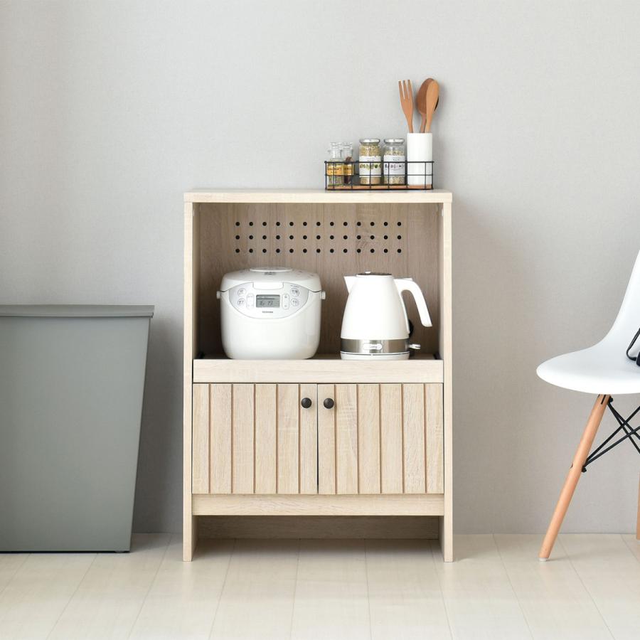 ★超特価★佐藤産業　4FUL　TIFFY（ティフィー）レンジラック 2 4FUL レンジ台 幅60 奥行40 食器棚 ロータイプ おしゃれ TIFFY