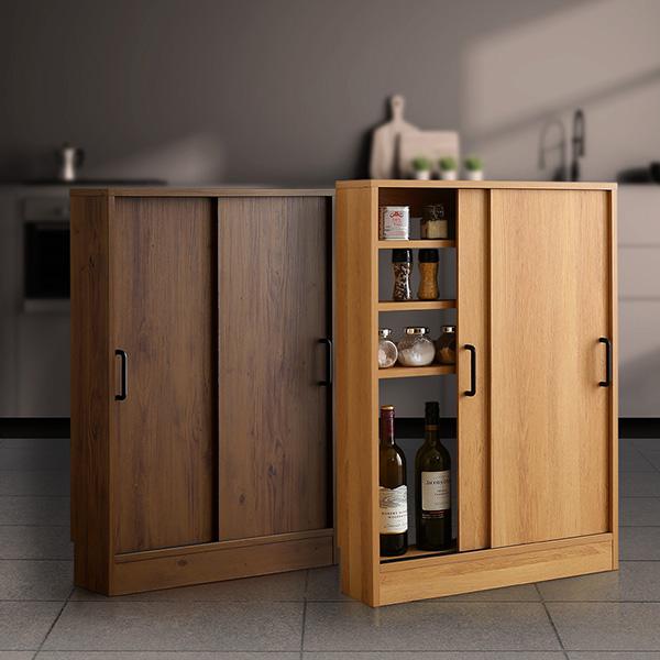 カウンター下収納 薄型 奥行20 幅60 キッチン 収納 引き戸 おしゃれ