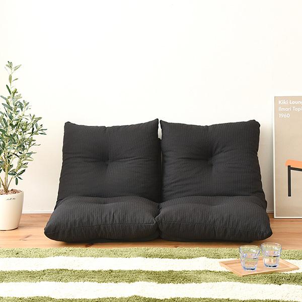 G 新品 フロアソファ ブラック 黒 ローソファ コンパクト 省スペース 2人 ソファー ソファ 2人掛け 人気 ローソファー フロアソファ 2分割