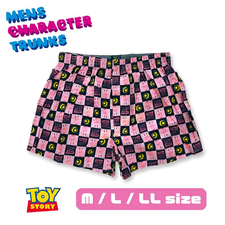 Disney トイストーリー メンズ トランクス ハム チェック柄 パンツ 綿100 黒 ピンク 可愛い かわいい 下着 キャラクター Ct26 ネットショップ エスト 通販 Yahoo ショッピング