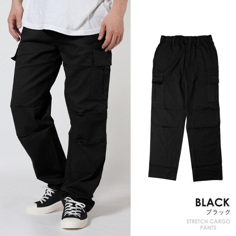 カーゴパンツ メンズ ストレッチ 大きいサイズ ロング 長ズボン