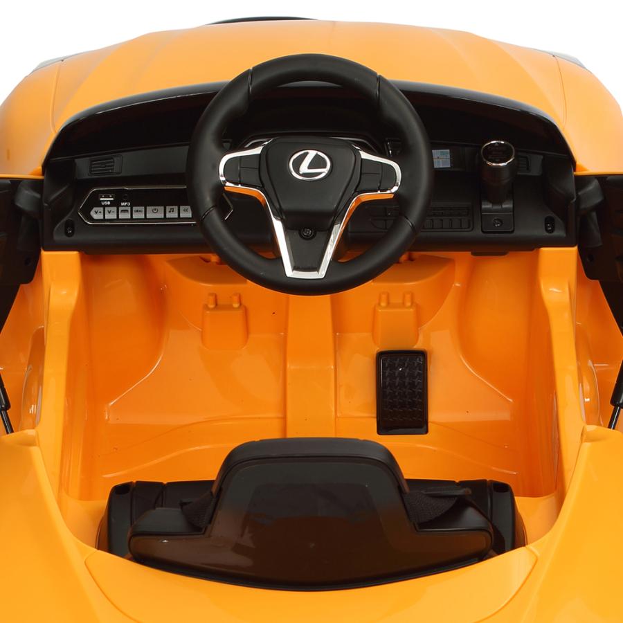 ミズタニ リモコン電動乗用レクサスLC500 オレンジ 乗用玩具 子供用