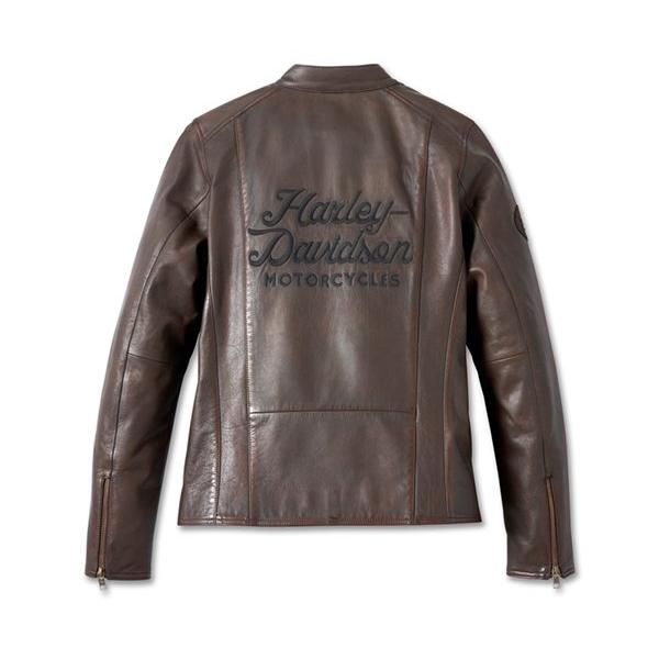 Harley-Davidson レザージャケット ブラウンSize40 中古・古着通販】HARLEY-DAVIDSON (ハーレーダビッドソン) シングル