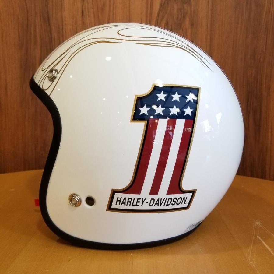 Harley Davidson ハーレーダビッドソン NO.1 LOGO 3/4 WHITE Harley Davidson ハーレーダビッドソン NO.1 LOGO 3/4 WHITE
