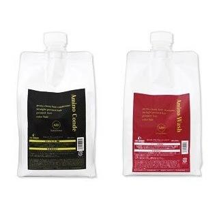 エルコス アミノコンデ エイド 1000g & アミノウォッシュ エイド 1000g ( 詰替用 ・ リフィル ) セット シャンプー トリートメント