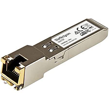 StarTech.com SFPモジュール/Cisco製品GLC-T互換/1000BASE-T準拠RJ45銅線トランシーバ GLCTST