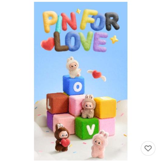 POP MART THE MONSTER PIN FOR LOVE シリーズ ぬいぐるみ【3ピース