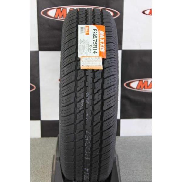 【お得4本セット・ポイント2倍UP】MA-1 P205/75R14 95S MAXXIS マキシス ホワイトリボンタイヤ 205/75-14 White Ribbon【2025年製】の画像