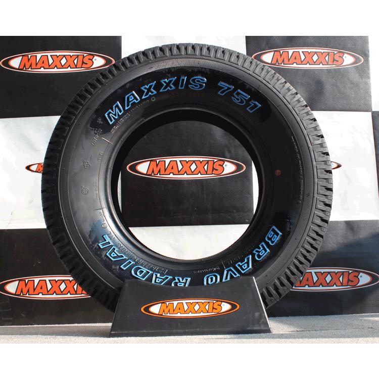 MAXXIS マキシス MA-751 P215/75R14 100S ホワイトレタータイヤ 215/75-14 Bravo Series ...